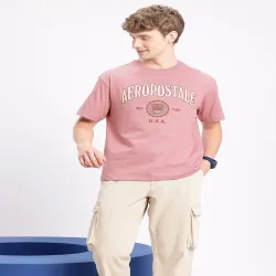 Aeropostale Logo Printed Relaxed Fit Cotton T-Shirt