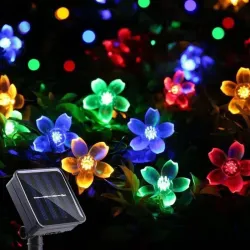 AERYS 75 LED Flower Solar String Light 10 Meter
