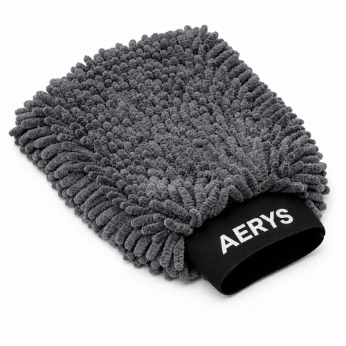 Image of AERYS Chenille Microfiber Wash Mitt with 6 Month warrenty - Ultra Soft