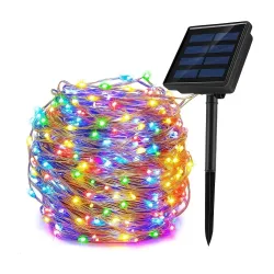 AERYS Solar Fairy Color String Light 200 LEDs 22 Meter Inbuilt Rechargable