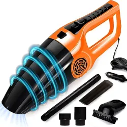 Aetrius Powerful Portable & High Power 4500PA 120W 12V Vacuum Cleaner for car use with 5m Lengh Cord Handheld Vacuum Cle