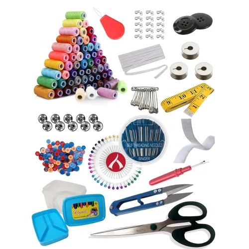 Image of Aezzo 144 Pcs. Double Layer Tailoring Sewing Kit Box