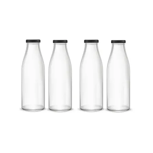 Image of AFAST Water/Milk Bottle With Lid, Set Of 4, 500 ml -RT27122