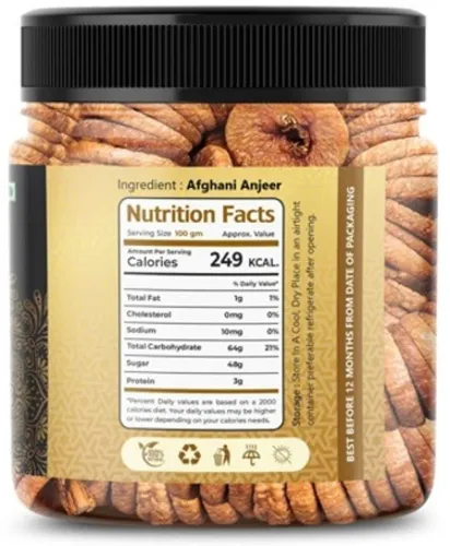 Image of Afghani Anjeer 1kg | Natural Sweetness | Healthy Dry Fruit Figs (1 x 1000 g)