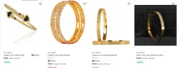 Afj Gold Bangles Bracelets & Armlets Starting @ ₹183