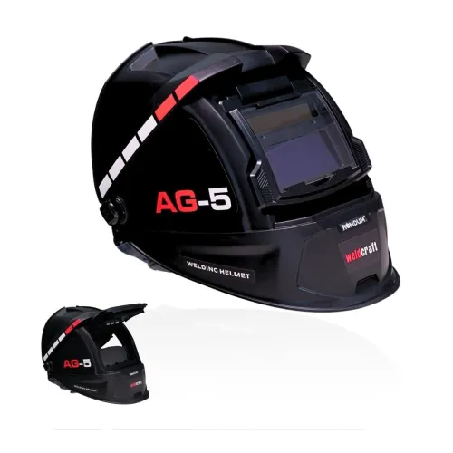 Image of AG-5 Welding Safety Helmet with Dark Flip Lens 
