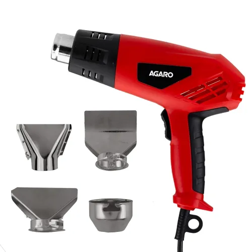 Image of AGARO 2000W Heat Gun HG2120 with 4 Nozzle Attachments