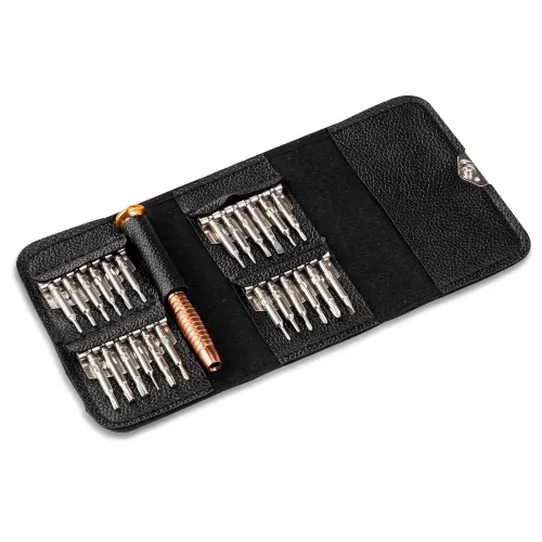 Image of AGARO 25 in 1 Precision Screwdriver Set, Multi Pocket Repair Tool Kit for Mobiles and Laptops