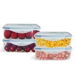 AGARO Airtight 600ml Kitchen Containers – Pack of 4