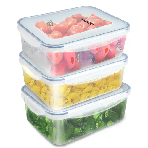 Image of AGARO Airtight Food Storage Container 1.5L, Pack of 3
