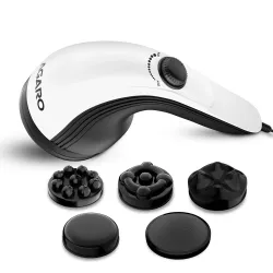 AGARO Atom Plus Electric Handheld Full Body Massager, 4 Massage Heads