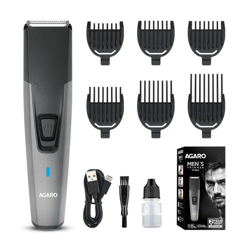 Image of AGARO Beard Trimmer MT5005, 90 mins run time with Type C