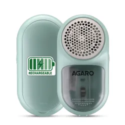 AGARO Lint Remover, Electric Fabric Brush, Rechargeable, Portable, Multi-Functional Fuzz Remover from Woollen Sweaters, Coat, Blankets, Jackets/ Burr Remover, Pill Remover from Carpets, Curt...