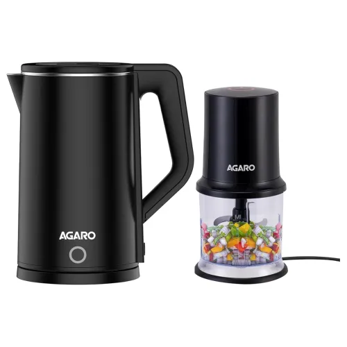 Image of Agaro Elegant Electric Combo Vegetable Chopper & 1.8L Electric Kettle