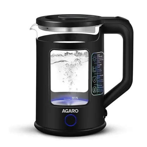 Image of AGARO Galaxy Electric Kettle (1.5L, Black)