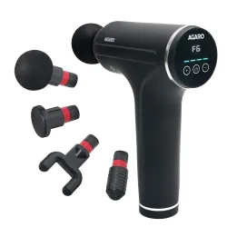 AGARO Galaxy Massager Machine, Handheld Deep Tissue Massage Gun, 4 Heads