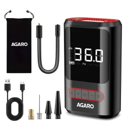 AGARO Galaxy Portable Tyre Inflator, 150 PSI