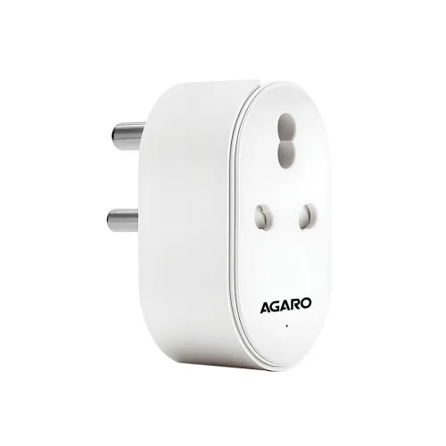 Image of AGARO Regency 16A Wi-Fi Smart Plug with Energy Monitoring & App Control, Compatible with Alexa & Google Assistant, Voice