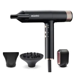 AGARO Royal BLDC Professional Hair Dryer, Brushless Motor, Ionic technology, 2000W, 110000 RPM, Fast Drying, 3 Speed & 3 Temperature Settings, Cool Shot Button, for Women, Men, Salon, Home,....