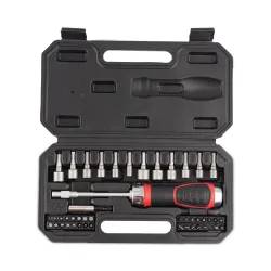 AGARO Screwdriver bits Set (46-Pieces), Red & Black (33517)