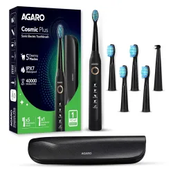 AGARO Sonic Electric Toothbrush with 5 Brush Heads