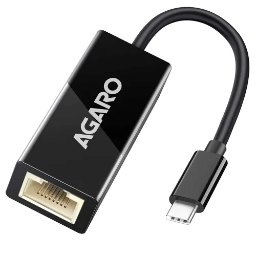 Image of AGARO Type C to Ethernet Adapter RJ45