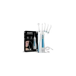 AGARO Ultra Plus Portable Dental Flosser for teeth, 5 Nozzles, Portable,Cordless & Rechargeable,4 Cleaning Modes,IPX7 Wa