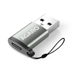 AGARO USB 3.0 Type C Female to USB Male OTG Adapter, 5 Gbps High-Speed Data Transfer, Compatible with Laptops, Tablets, 