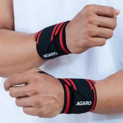 AGARO Wrist Support with Thumb Loop Straps * set of 2