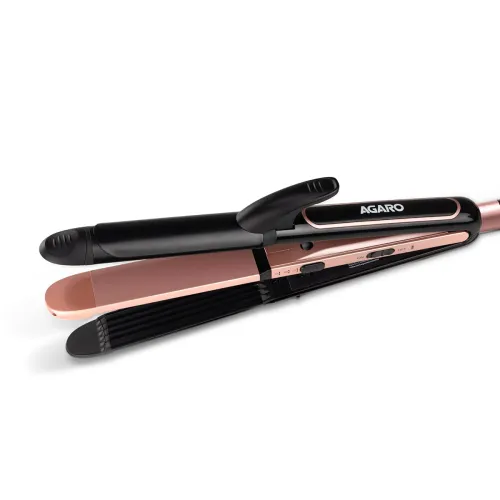 Image of AGARO 3in1 Hair Styler, Straightener, Crimper, Curler For Women 