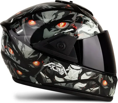 Image of Agx Fighter Demon ABS Full Face Unisex Motorbike Helmet