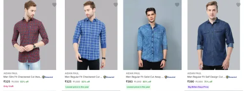Image of Aidan Paul Men's Shirts upto 83% Discount