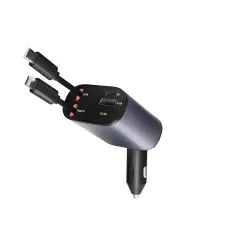 AILKIN 120W 4-in-1 Retractable Car Charger