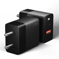 AILKIN 65W GaN Fast Charging Travel Adapter with Multi-Port PD Type-C & USB