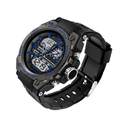 AIMES Mens Watches Outdoor Sports Waterproof Military Watch Tactical Digital Analog Wrist Watch Date Multi Function Led