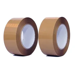 AIPL BOPP Brown Packaging Tape 48mm x 50m (Pack of 2)