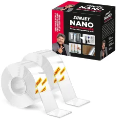 AIPL Sunjet Double Sided Heavy Duty Nano Tape- Strong Adhesive,