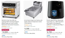 Air fryers at up to 62% Discount