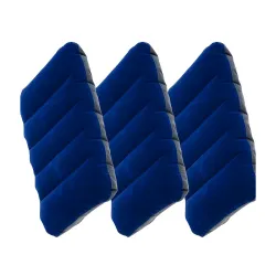 Air Inflatable Velvet Travel Neck Pillow for Backpacking