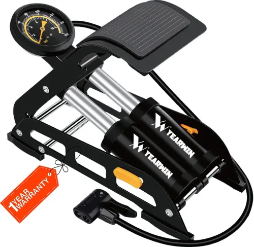 Image of Yearwin YWF1 160 psi Tyre Air Pump for Car & Bike (Double Foot)