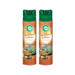 Air Wick 245 ml (Pack of 2) - Sandalwood & Jasmine, Room Air Freshener Spray | Works as Room Freshener and Bathroom Freshener with Long-Lasting Fragrance | Eliminates Odours