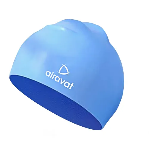 Image of Airavat Classic Swimming Cap for Women and Men (Sky Blue)