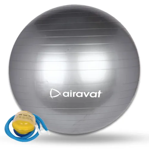Image of AIRAVAT Yoga Ball Exercise Ball for Workout, Anti-Burst and Slip Resistant Stability Ball, Swiss Ball for Physical Thera
