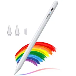 AirCase Tizum 2nd Gen Stylus/Digital Pen for Apple iPad and Touchscreen Devices with Palm Rejection, Tilt Sensor, Compatible with iPad, iPad Pro, iPad mini, iPad Air, Precise Writing+Drawing...