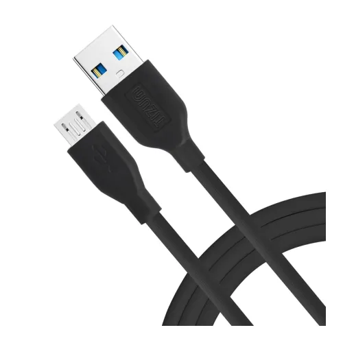 Image of AirCase Tizum USB to Micro Fast Charging Cable (1M, Black)