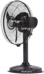 Airdryers 12 Mini Pedestal Fan – Black