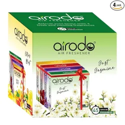 AIRODO Air / Room Freshener Magic Rose, Just Jasmine, Lovely Lavender & Citrus Blast Blocks (Pack of 4)
