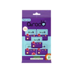 Airodo Air Freshener Floral Crush Pocket Gel | Long Lasting Premium Luxury Fragrance Booster | Automatic Freshener Skin Friendly Assorted Mix Scents Suitable for Home/Office/Bathrom (Pack Of 5, 50gm)