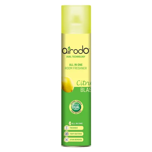 Image of AIRODO Citrus Blast Air Freshener with Dual Technology, Easy Push and Spray