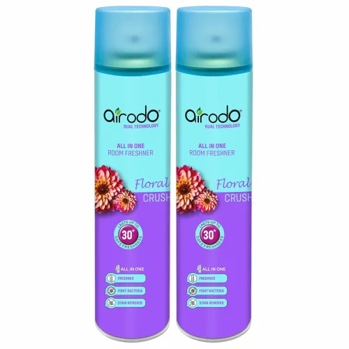 Image of AIRODO Floral Crush Air Freshener, (250ml, Pack of 2)